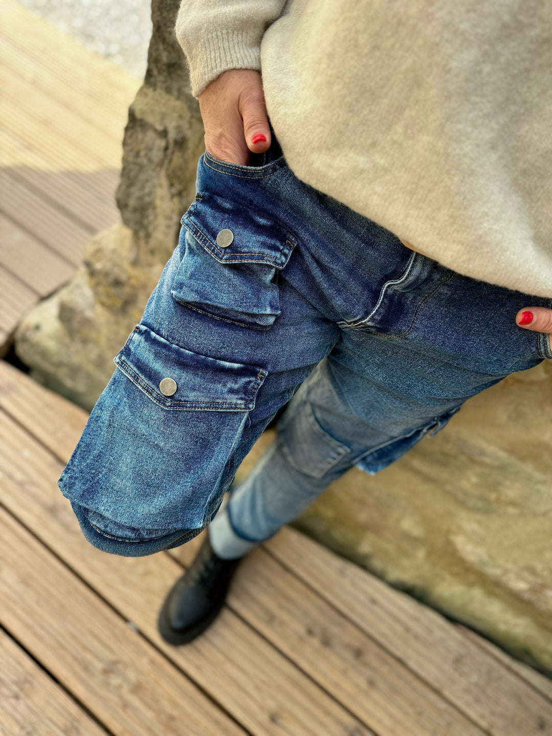 Jeans Cargo Denim