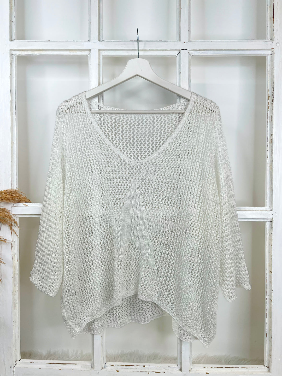 Netzpullover White Star